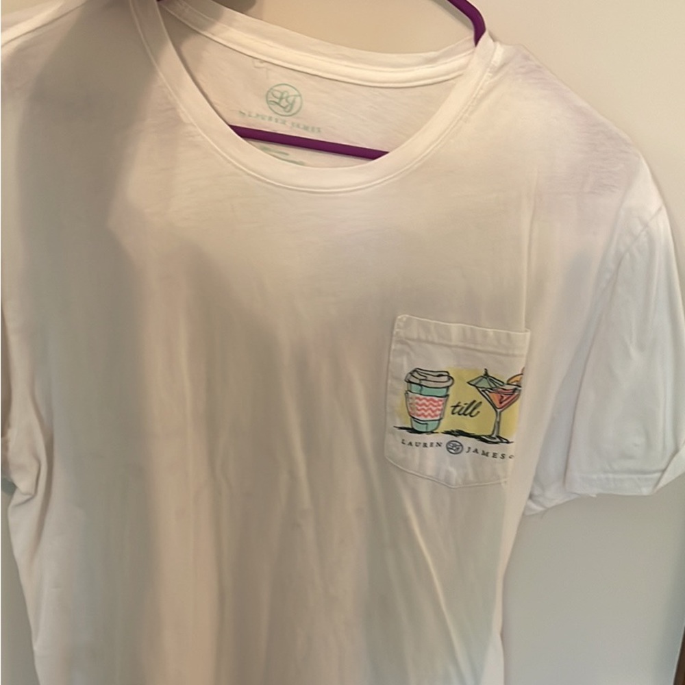 Laclean James White Graphic T-Shirt